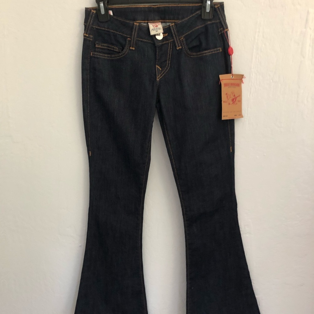 True Religion Flare Dark Wash Jeans